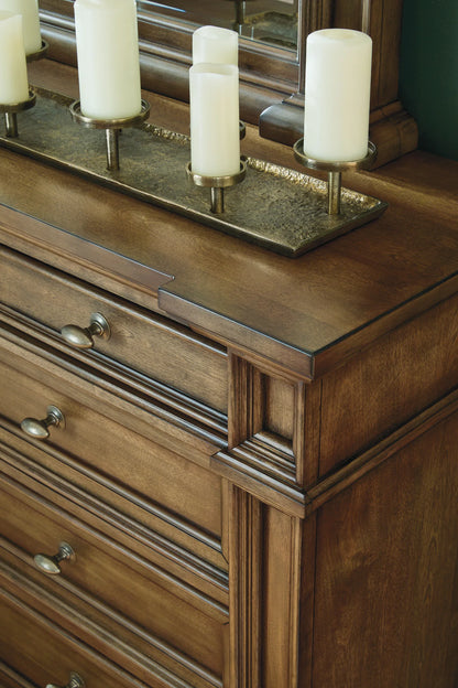 Frantanna - Dresser And Mirror - Brown