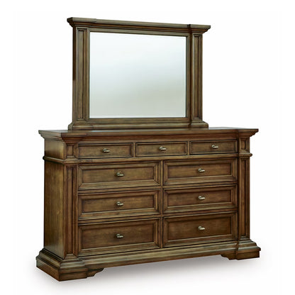 Frantanna - Dresser And Mirror - Brown