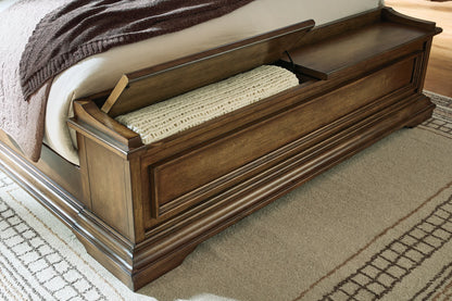 Frantanna - California King Panel Storage Bed - Brown