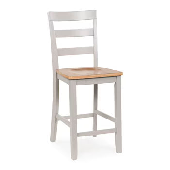 Harperfeld - Barstool (Set of 2) - Natural / Gray
