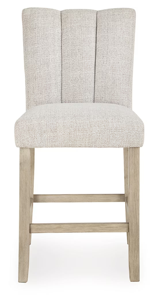 Larawyn - Upholstered Barstool (Set of 2) - Bisque