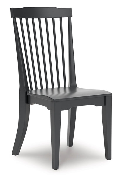Brenkerton - Black - Dining Room Side Chair (Set of 2)