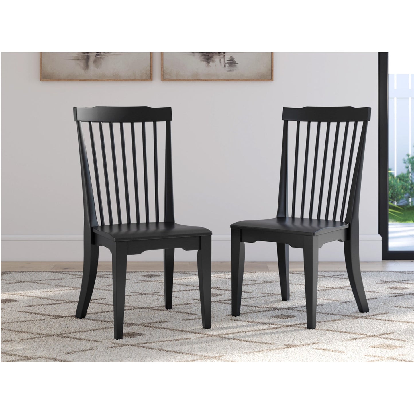 Brenkerton - Black - Dining Room Side Chair (Set of 2)