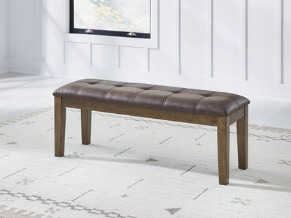 Urbinforte - Light Brown - Large Upholstered Dining Room Bench