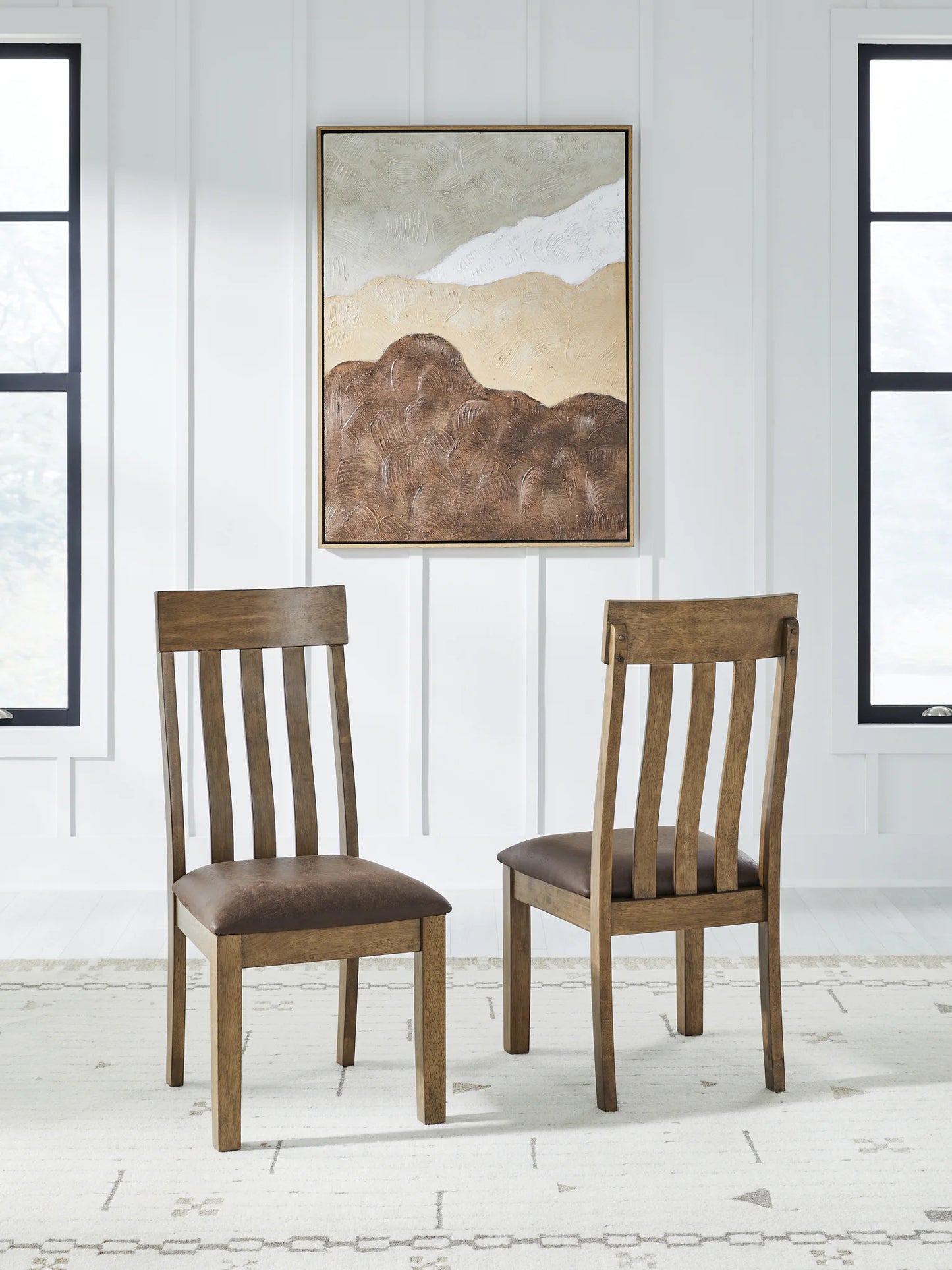 Urbinforte - Light Brown - Dining Upholstered Side Chair (Set of 2)