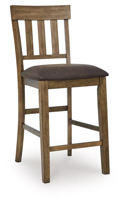 Urbinforte - Light Brown - Upholstered Barstool (Set of 2)