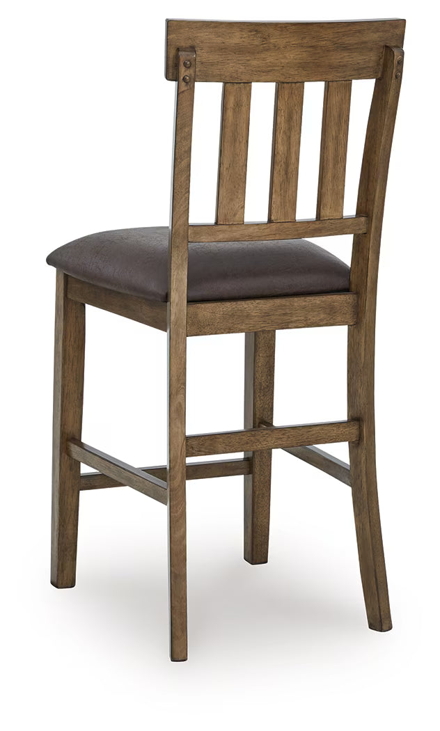 Urbinforte - Light Brown - Upholstered Barstool (Set of 2)