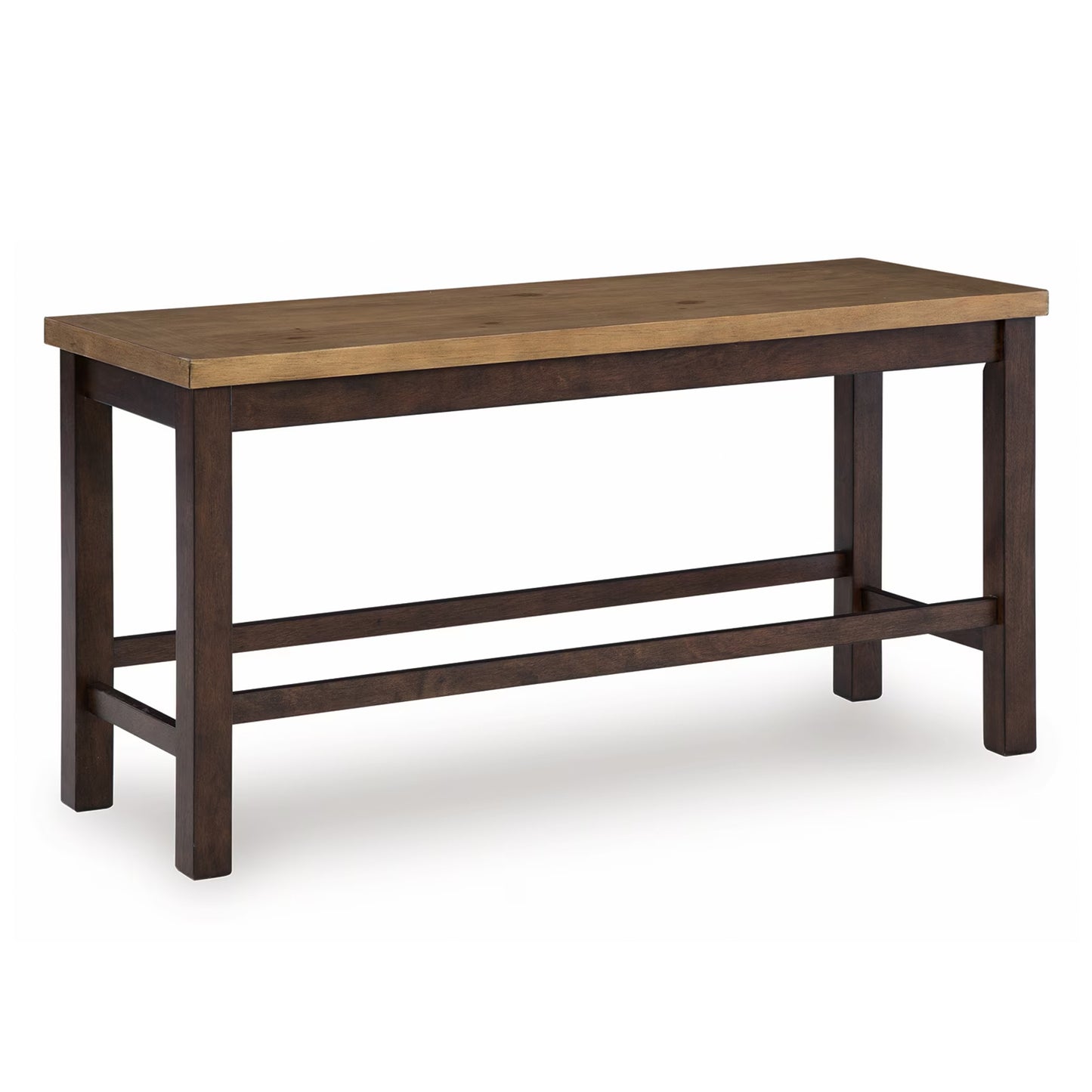 Rylandeen - Light Brown / Dark Brown - Double Counter Height Bench