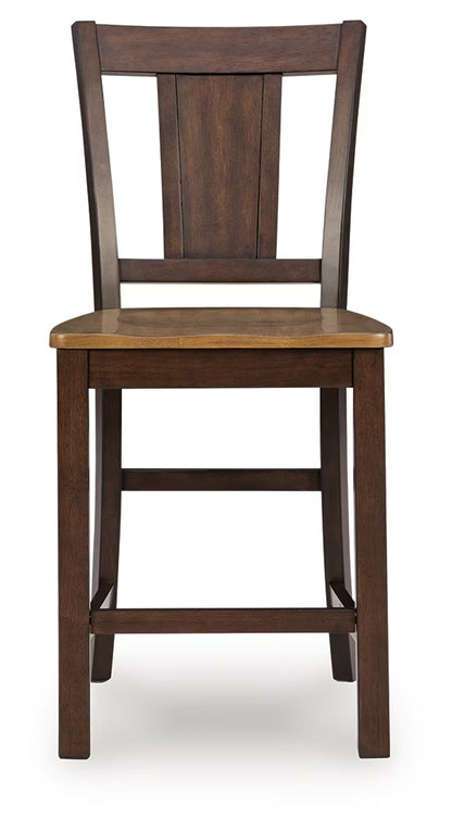 Rylandeen - Light Brown / Dark Brown - Barstool (Set of 2)
