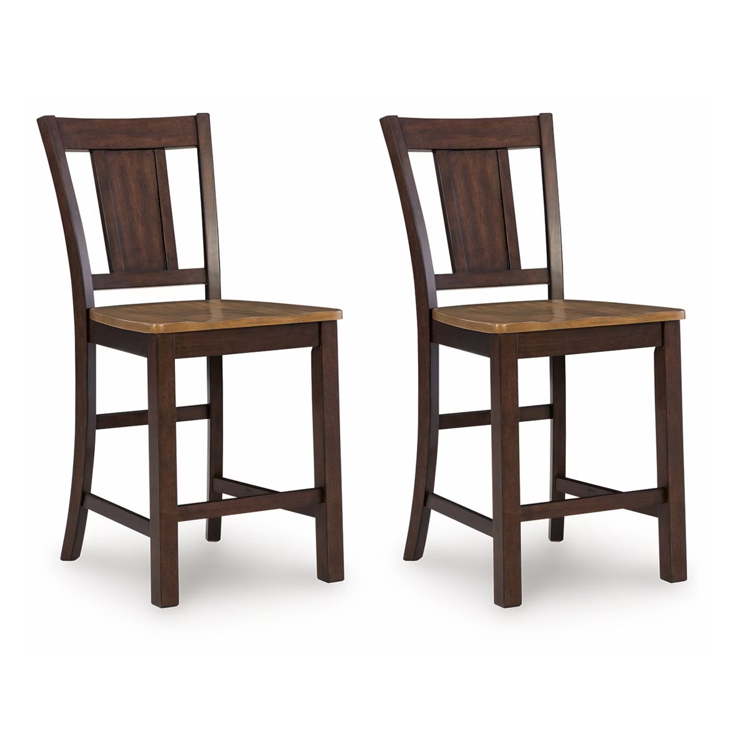 Rylandeen - Light Brown / Dark Brown - Barstool (Set of 2)