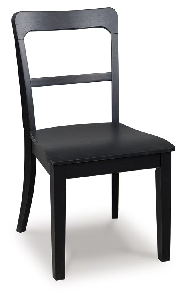 Greddinton - Black - Upholstered Dining Side Chair (Set of 2)