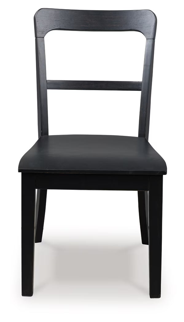 Greddinton - Black - Upholstered Dining Side Chair (Set of 2)