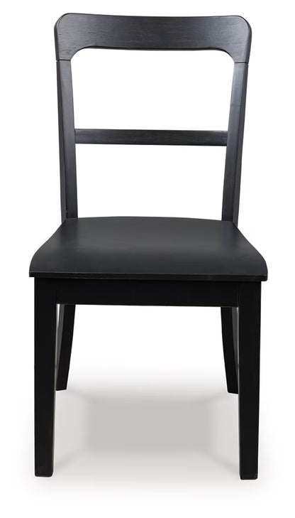 Greddinton - Black - Upholstered Dining Side Chair (Set of 2)