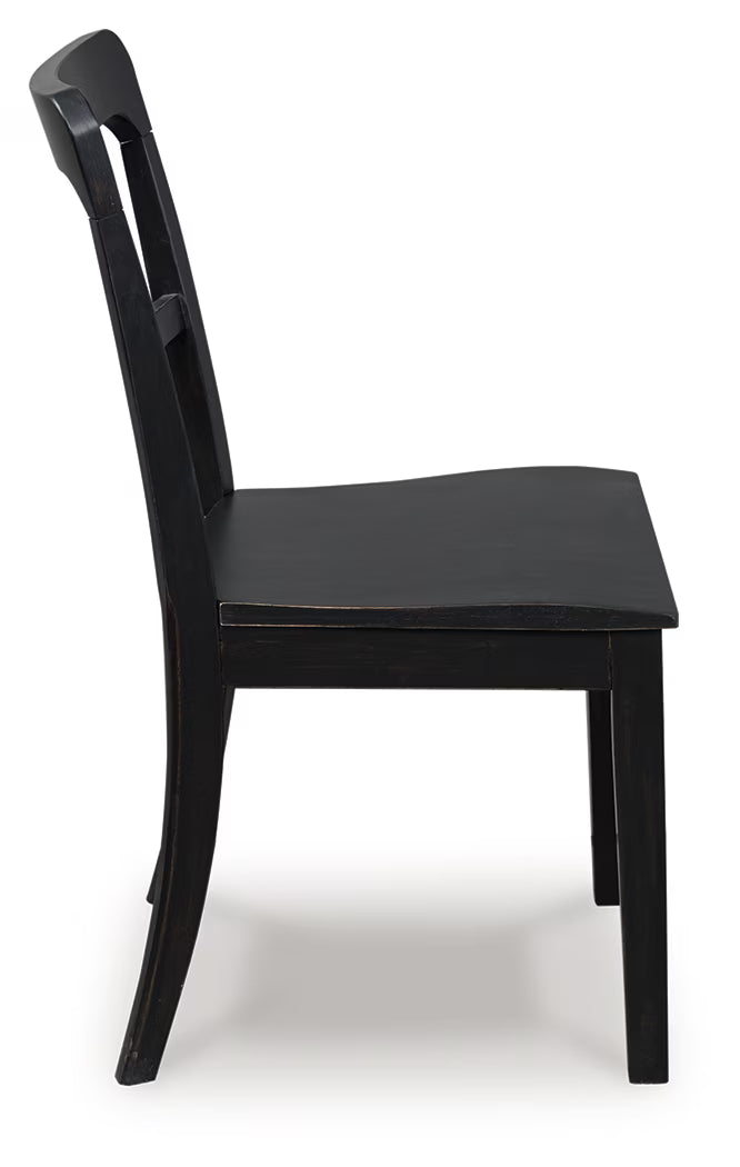 Greddinton - Black - Upholstered Dining Side Chair (Set of 2)