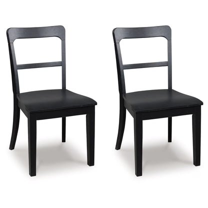Greddinton - Black - Upholstered Dining Side Chair (Set of 2)