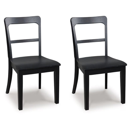 Greddinton - Black - Upholstered Dining Side Chair (Set of 2)