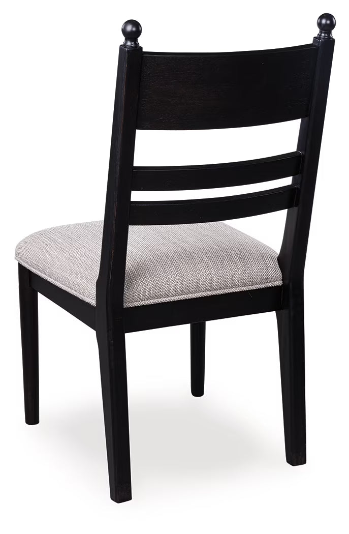 Greddinton - Black - Dining Upholstered Side Chair (Set of 2)