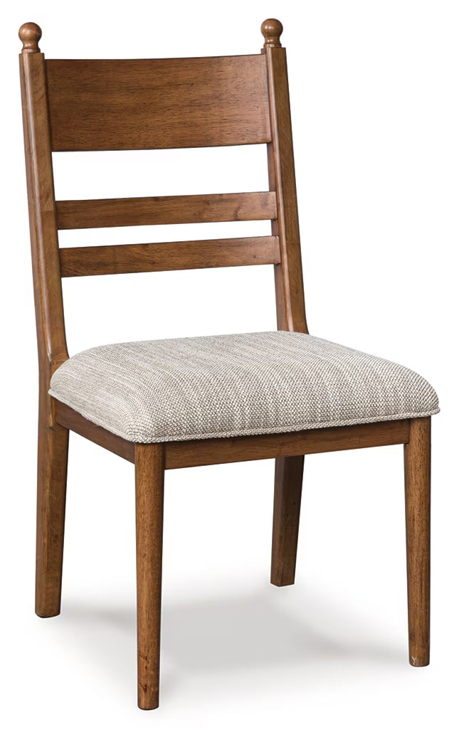 Greddinton - Brown - Dining Upholstered Side Chair (Set of 2)