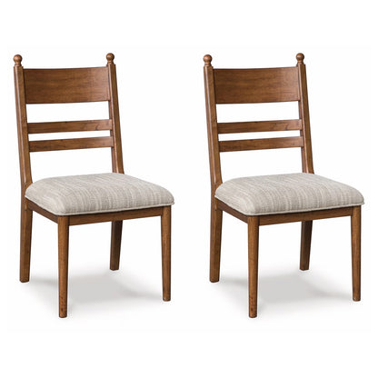 Greddinton - Brown - Dining Upholstered Side Chair (Set of 2)