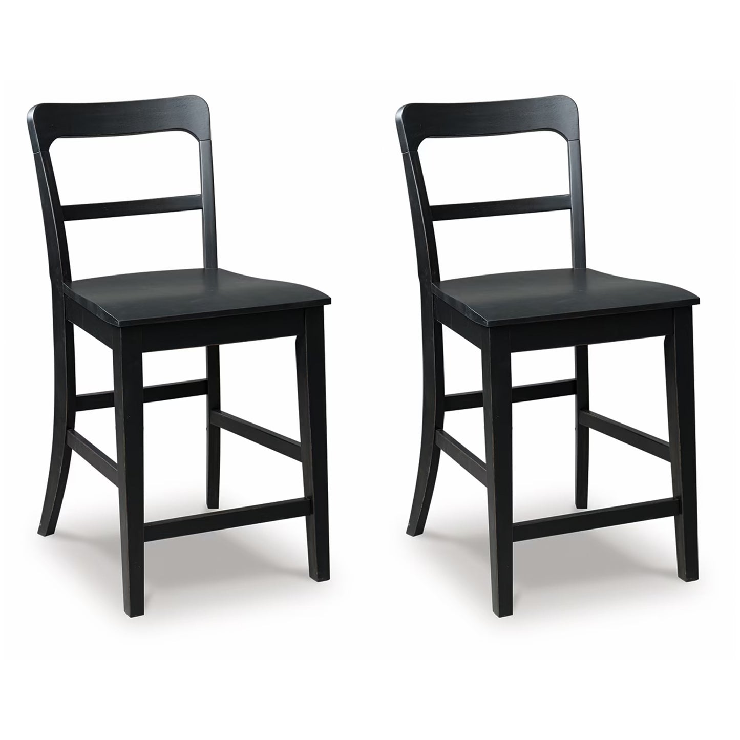 Greddinton - Black - Barstool (Set of 2)