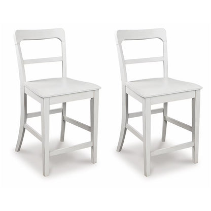 Greddinton - White - Barstool (Set of 2)