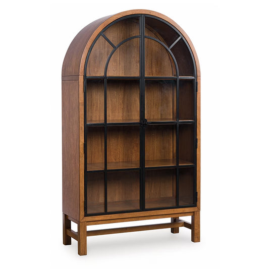 Greddinton - Brown / Black - Display Cabinet