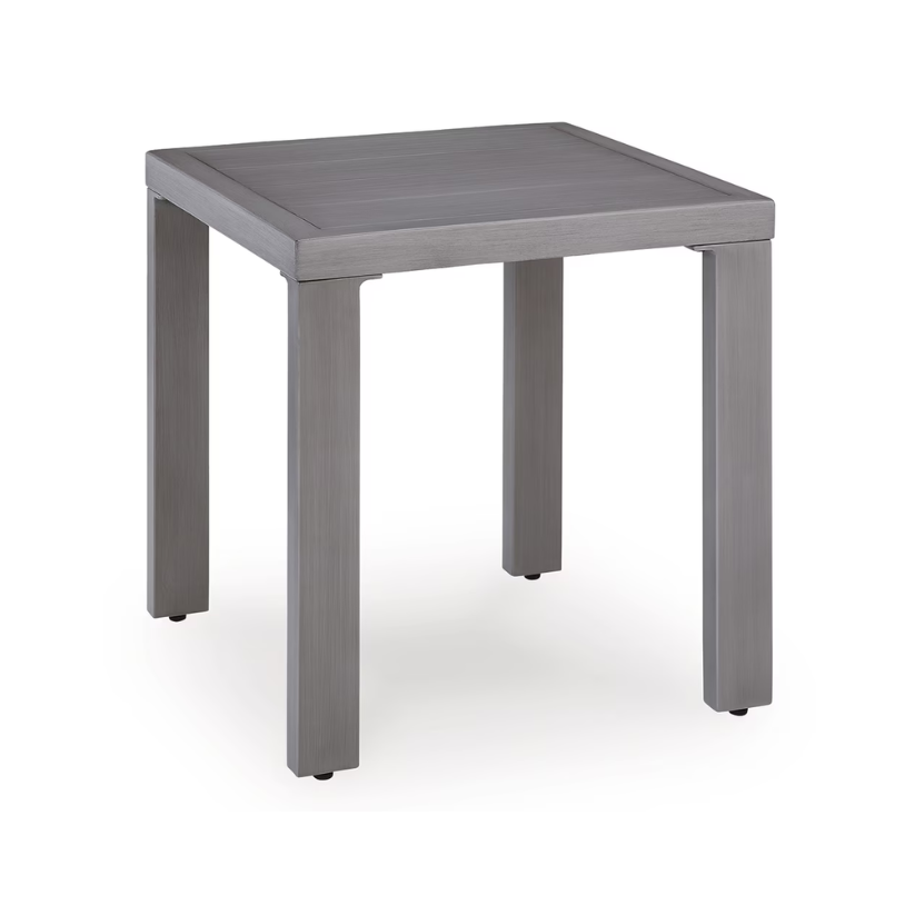 Half Moon Beach - Square End Table - Gray
