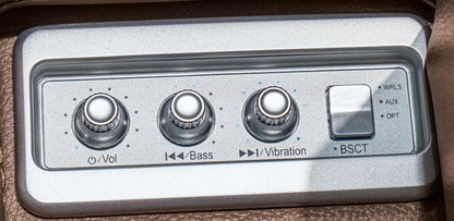 Knightington - Brown - Power Reclining Sofa With Audio Seating