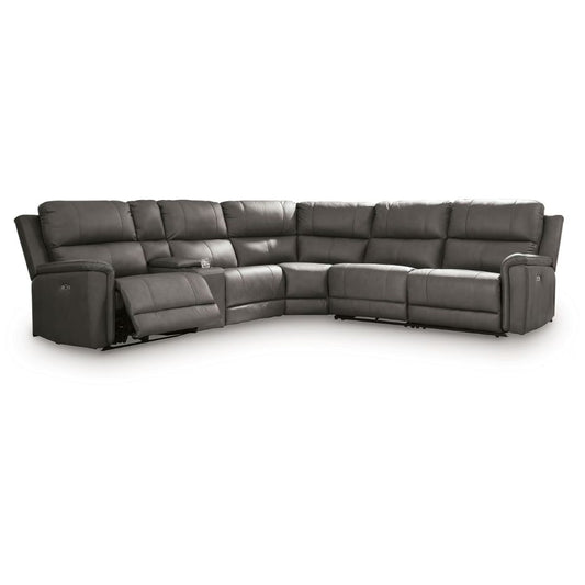 Bleckley - 6-Piece Power Reclining Sectional With LAF And RAF Recliners - Anchor