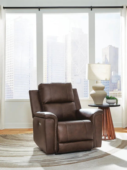 Bleckley - Power Recliner With Adjustable Headrest - Espresso