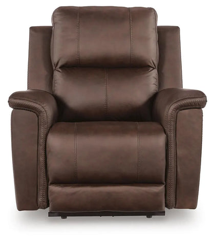 Bleckley - Power Recliner With Adjustable Headrest - Espresso