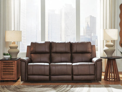 Bleckley - Power Reclining Sofa With Adjustable Headrest - Espresso