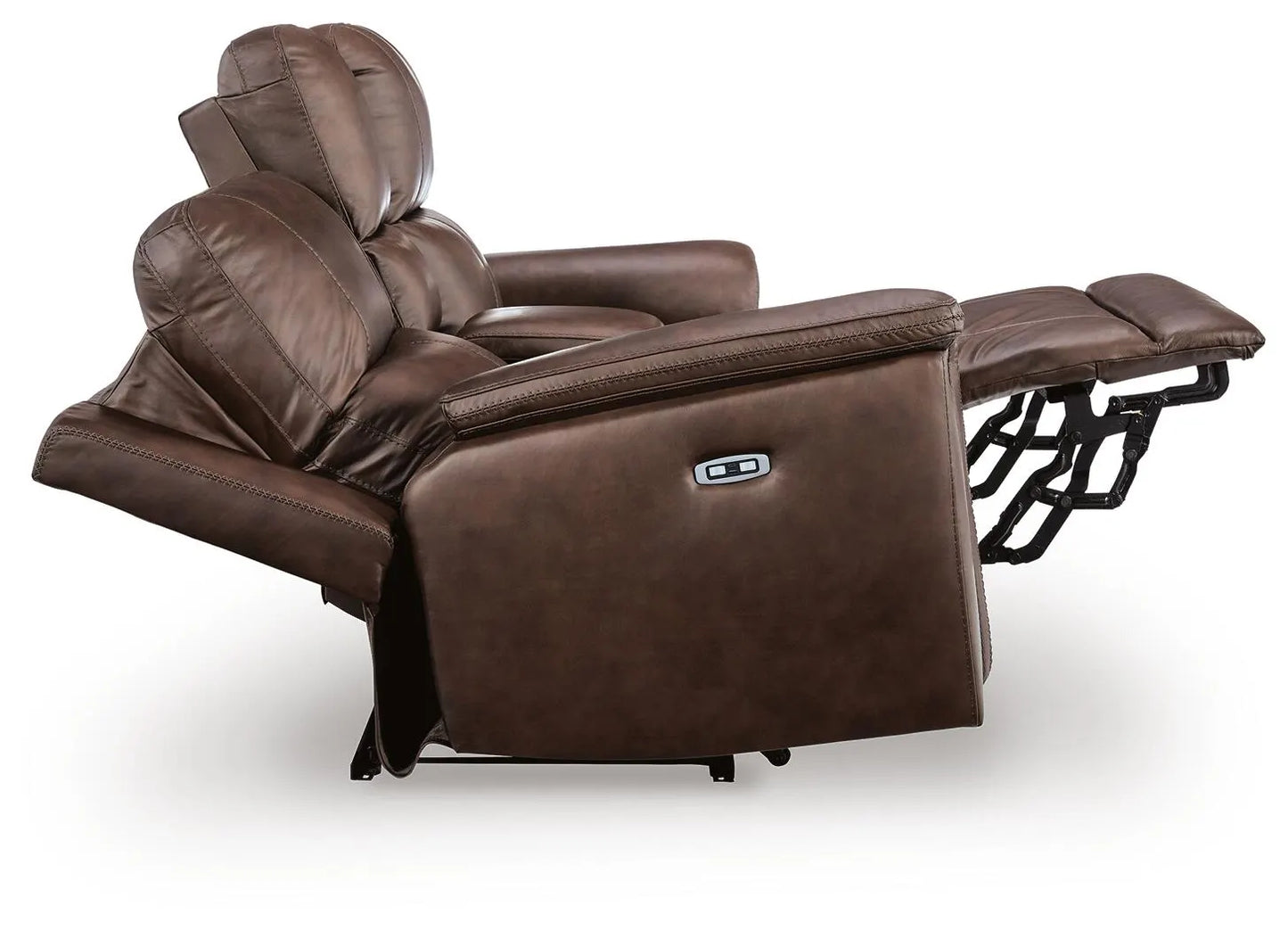 Bleckley - Power Reclining Loveseat With Console / Adjustable Headrest - Espresso