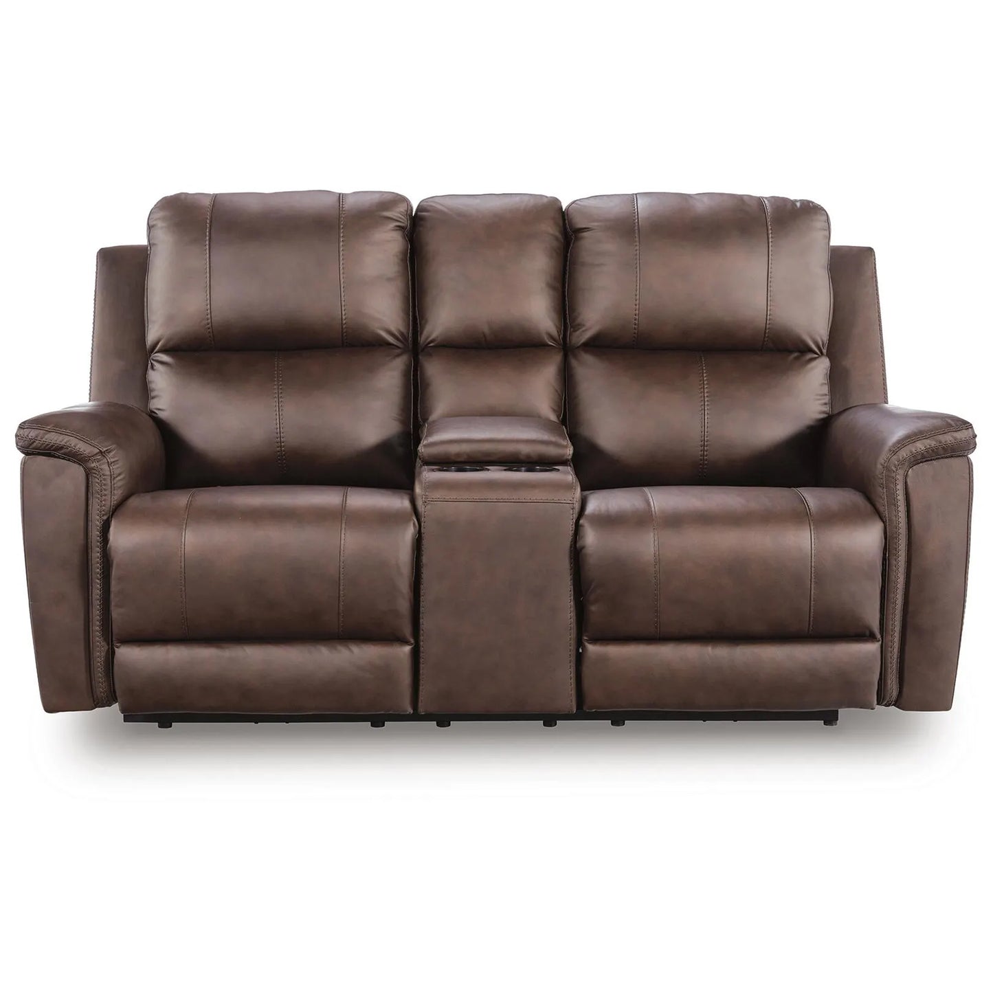 Bleckley - Power Reclining Loveseat With Console / Adjustable Headrest - Espresso