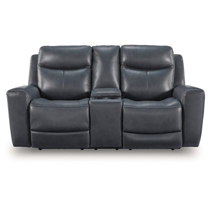 Next Move - Admiral - Power Reclining Loveseat With Console / Adjustable Headrest