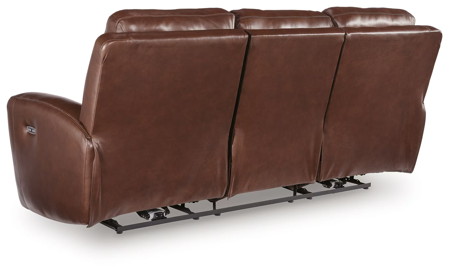 Next Move - Mahogany - Power Reclining Sofa With Adjustable Headrest