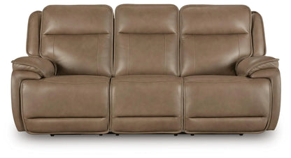 Glencroft - Sahara - Power Reclining Sofa With Adjustable Headrest