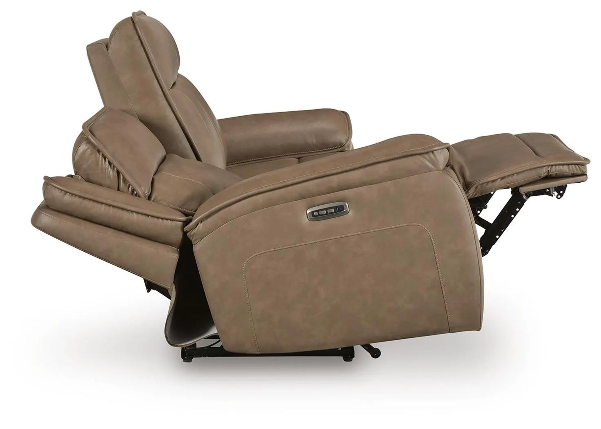 Glencroft - Sahara - Power Reclining Sofa With Adjustable Headrest