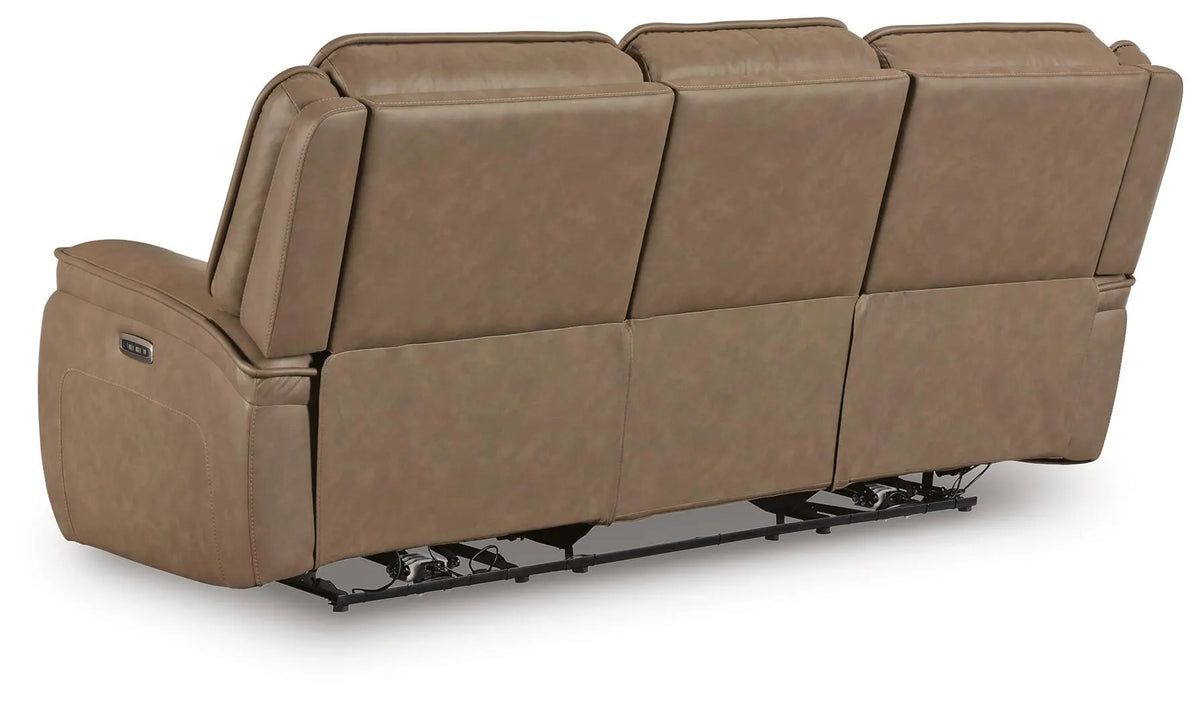 Glencroft - Sahara - Power Reclining Sofa With Adjustable Headrest