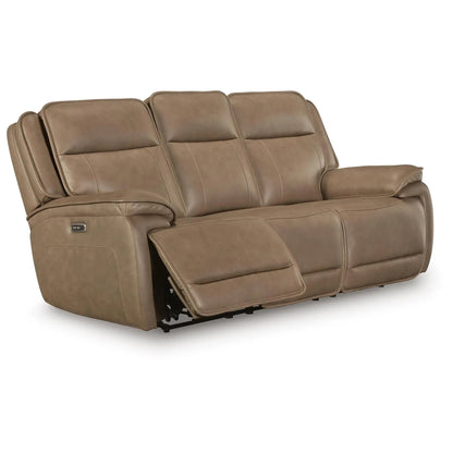 Glencroft - Sahara - Power Reclining Sofa With Adjustable Headrest
