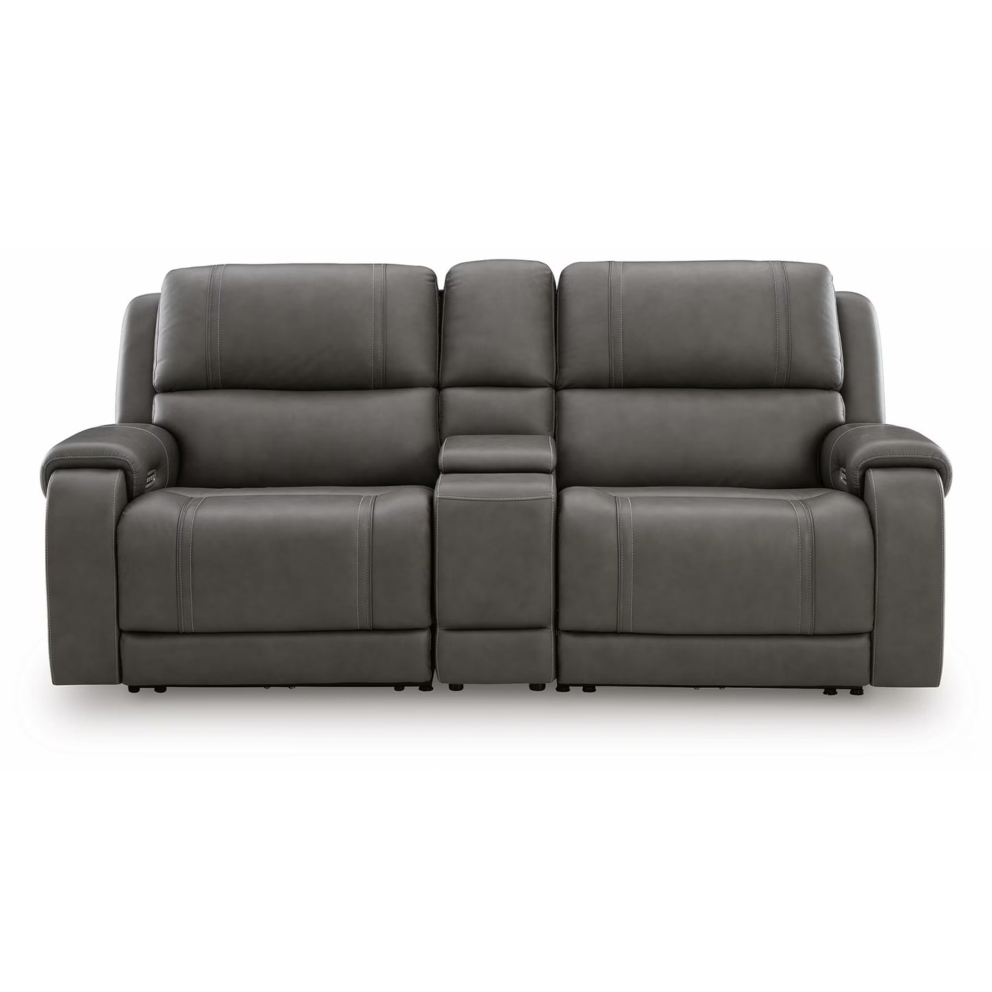 5Z - Pittson - 3-Piece Power Reclining Sectional Loveseat With Storage Console - Anchor
