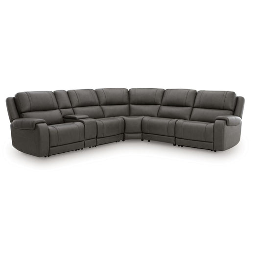 5Z - Pittson - 6-Piece Power Reclining Sectional With Storage Console - Anchor