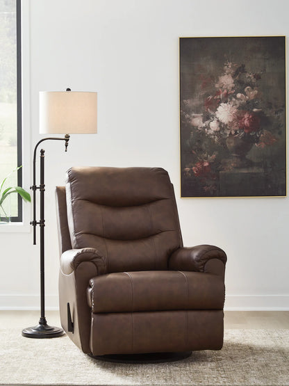 Flynwood - Swivel Glider Recliner - Espresso