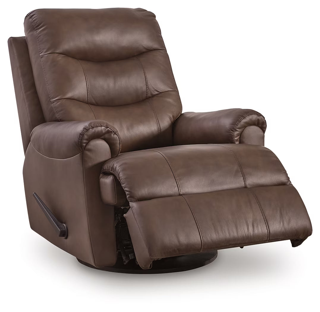Flynwood - Swivel Glider Recliner - Espresso