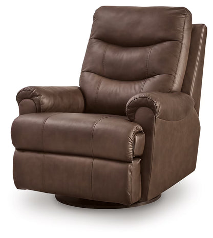 Flynwood - Swivel Glider Recliner - Espresso