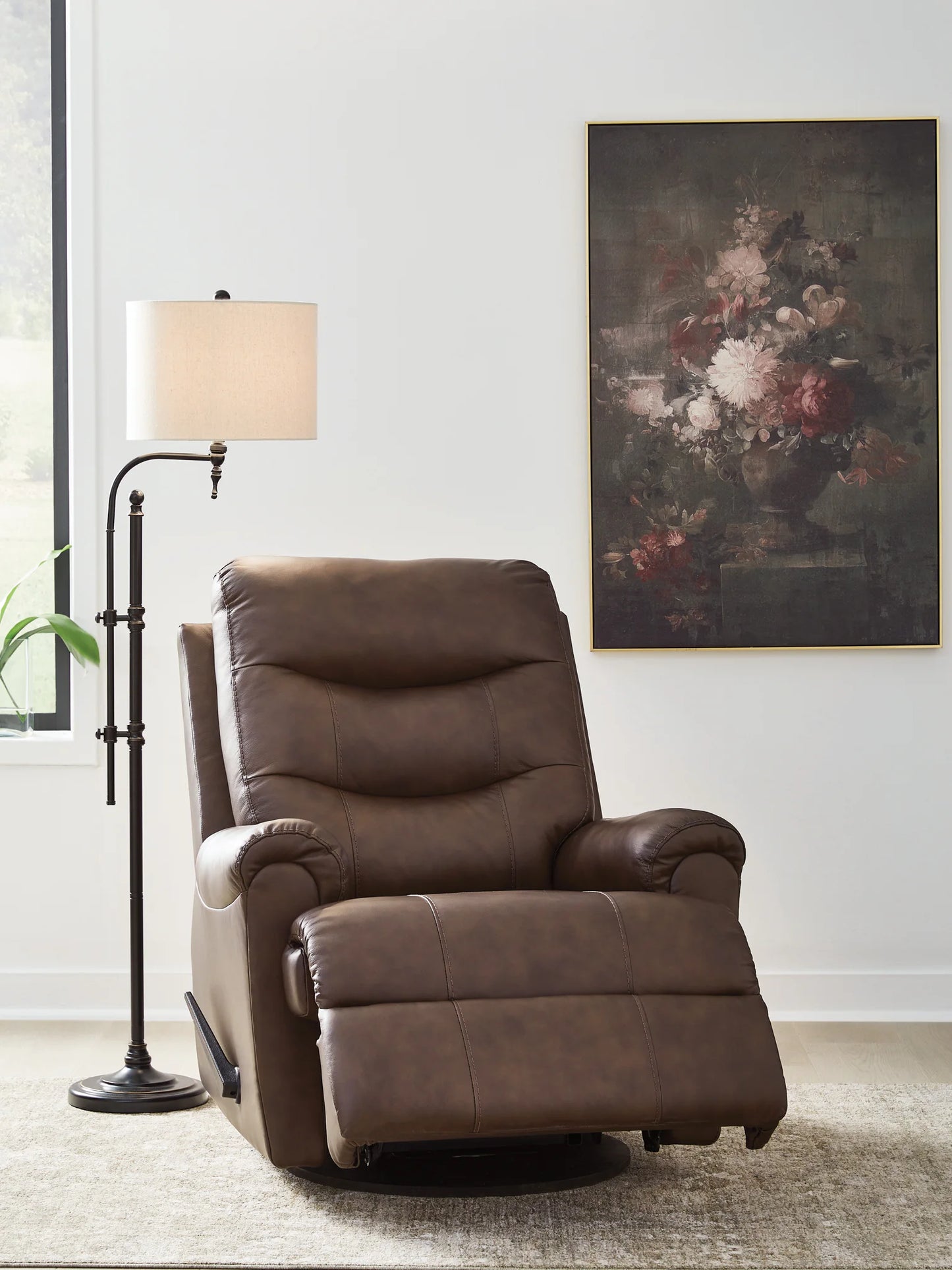 Flynwood - Swivel Glider Recliner - Espresso