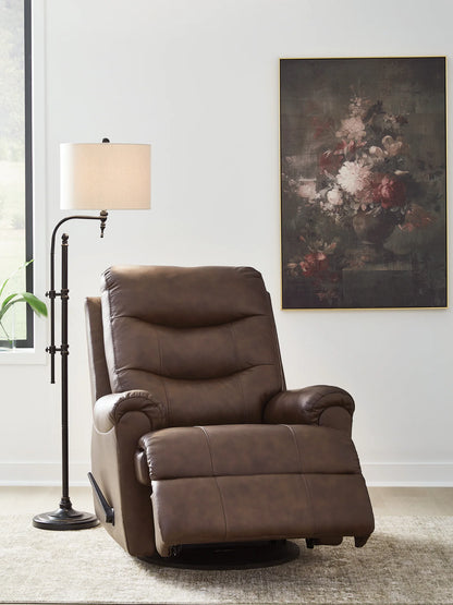 Flynwood - Swivel Glider Recliner - Espresso