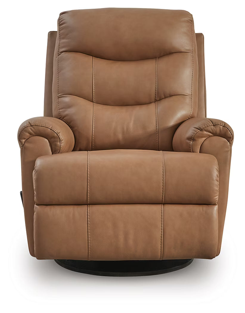 Flynwood - Swivel Glider Recliner - Butternut