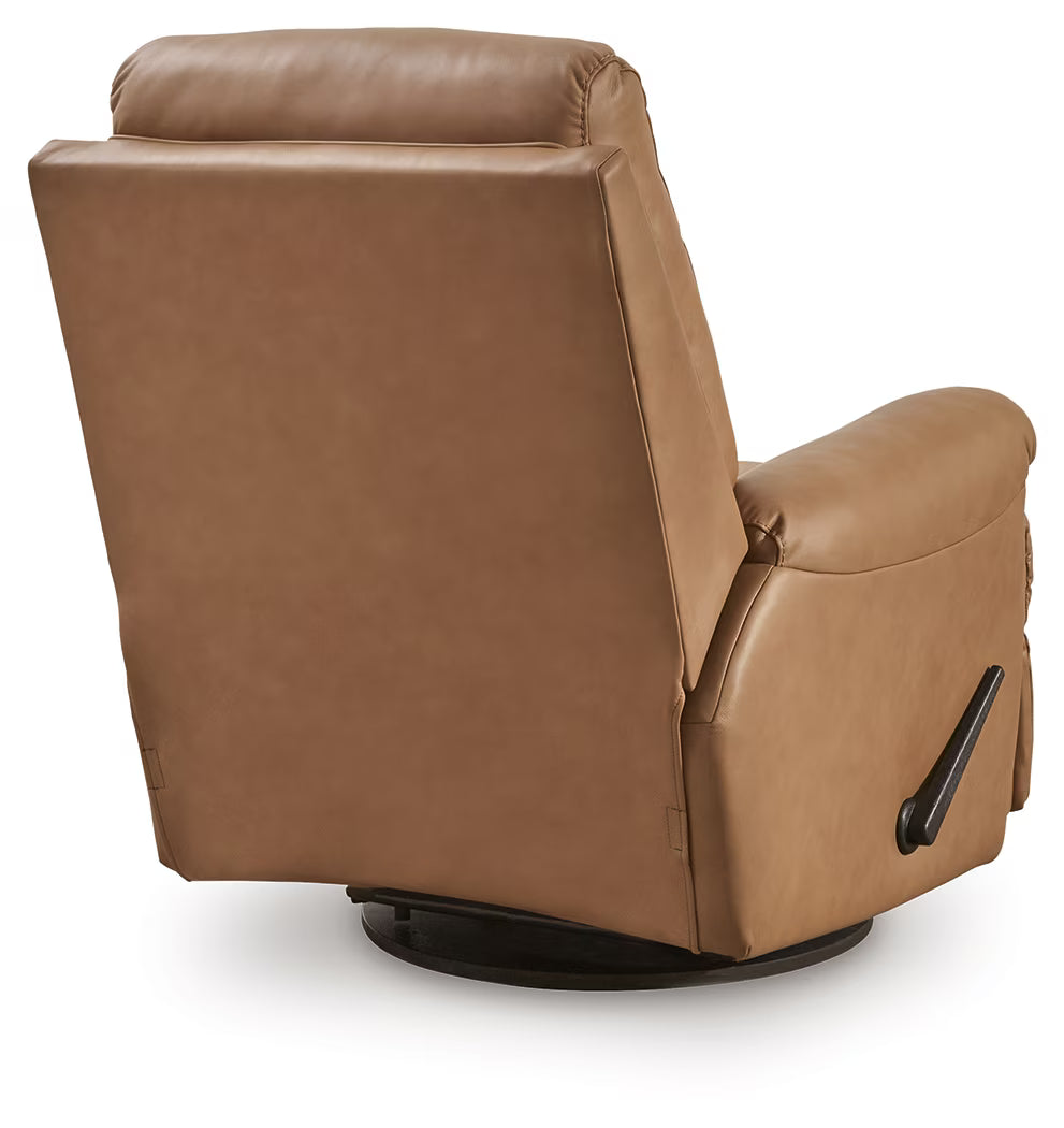 Flynwood - Swivel Glider Recliner - Butternut