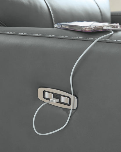 Pennacle Pier - Power Recliner With Adjustable Headrest - Tideon